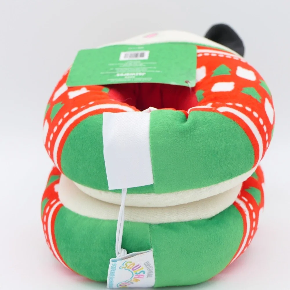Original Squishmallows Cam The Calico Christmas Cat Slippers Size 11-12 Youth